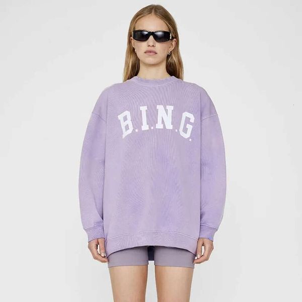 Шалшинки 2024 Новая энни летняя оригинальная микс Bing Cotton Designer Women Fashion Hoodie Streetwear Негабаритная футболка Skateboard