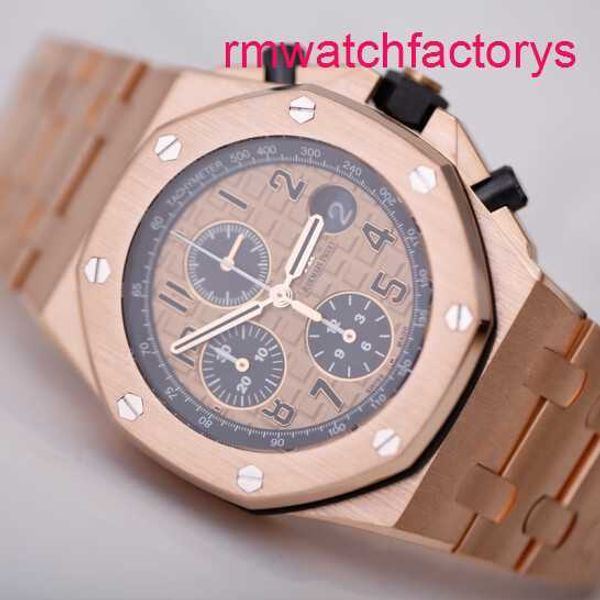 AP Автоматическая запястья Watch Royal Oak 26470OR Мужчины часы 18K Rose Gold Automatic Machinery Swiss Watch Luxury Gold Band Diameter 42 мм