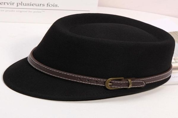 Mulher de inverno cor sólida cor octogonal Hat da senhora Fedora Hats Fashion Feel Newsboy Caps 100 Cap equestre de lã 5658cm Y20071449088204710