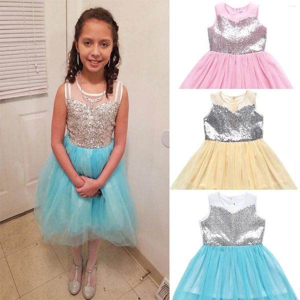 Vestidos de menina 4-9 anos vestido de verão Vestido de bebê FILHO FILHO PRINCESSO MENINAS ROUGAS DE LAFELA LACA AGUILLETTE CRODOS DE CRIANÇAS