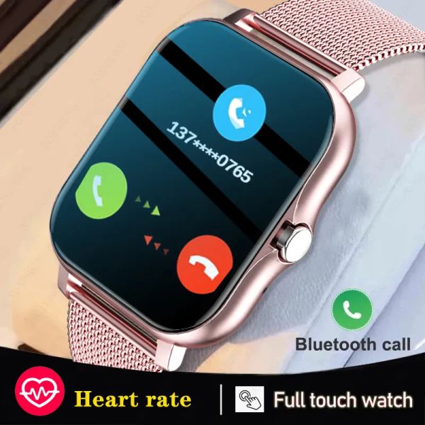 Shaves 2023 Novo relógio inteligente Women Bluetooth Call Watch Fiess Tracker Sport Sport Smart Relógio Fashion Ladies Homens Smartwatch Mulher