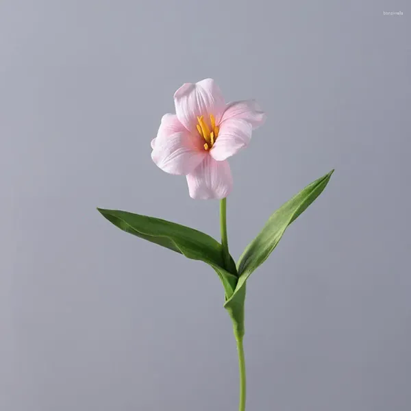 Dekorative Blumen künstlicher Tulpe nordischer Stil Faux Seidenblum Arrangement für Hochzeitsfeier Home Decor Helle Farben Raum Raum