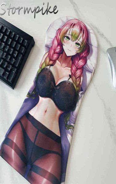 Mouse pads Pulso Resto 2022 Novo Creative 3D Corpo inteiro PROD PRODO DIY DIY KIMETSU NO YAIBA KANROJI MITSURI ARM REST REST 4260206