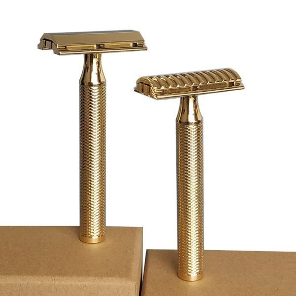 Blades DScoSMETIC D8 S9 Brass Double Edge Safety Razor CNC Made