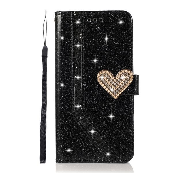 40 шт. Bling Diamond Glitter кожаные кошельки для Samsungs20 S21 Fe S21 S22 Plus S23 Ultra Note 8 9 10 Plus S7 S8 S9 S10 плюс A10 A20 A71 Huawei Dopect Holder Case