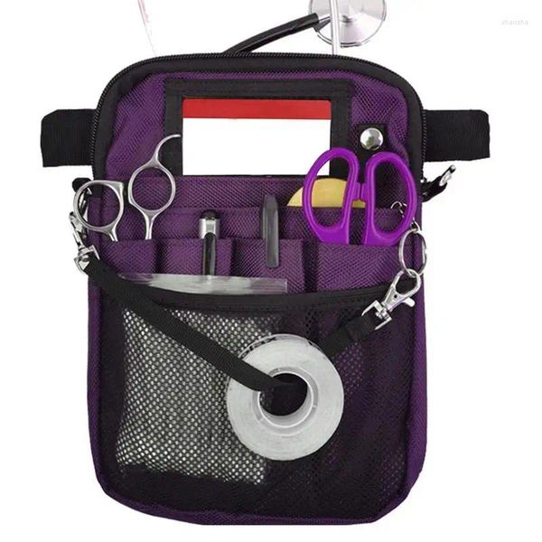 Bolsas de armazenamento Organizador Fanny Pack Multi-Compartment Enferming Gear de bolso para enfermeiros