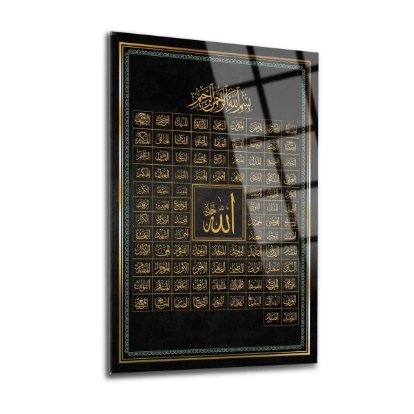 Pannello arte della parete di vetro, decorazione per la casa islamica, decorazione del soggiorno per ufficio, arte della parete islamica, regalo di inaugurazione della casa