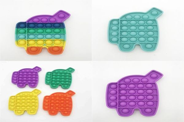 Push Bubble Toys Fingerspielzeug Einfacher Autismus Spezialer Stress Bunt Silikonverkauf H480GS04608552