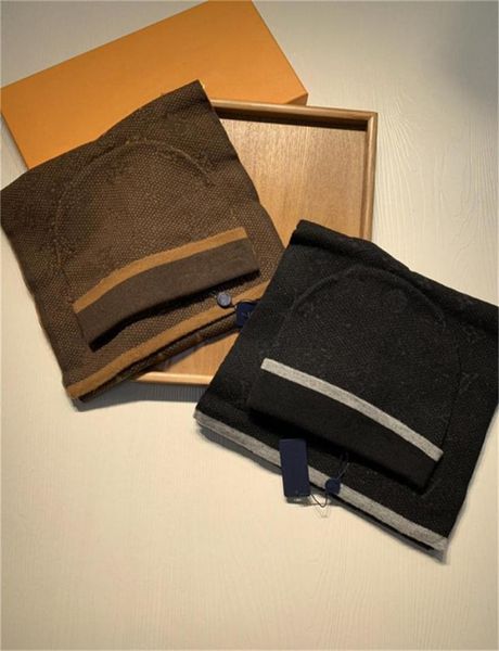 New Wool Hat Sconds Sets Designers BONE Cap Homens Mulheres Casal TwoPiece Terne Projetos adultos Feanie Hats5676027