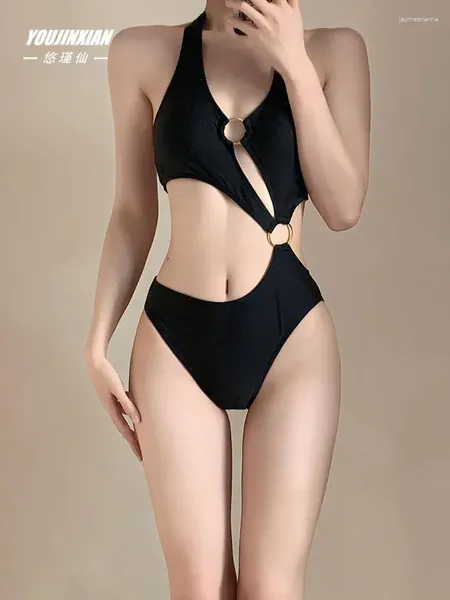 Modelo de roupas de banho feminina de roupas de banho de banho adulto biquíni sexy cintura alta de uma peça feminina férias de verão Sense Girl Surfing