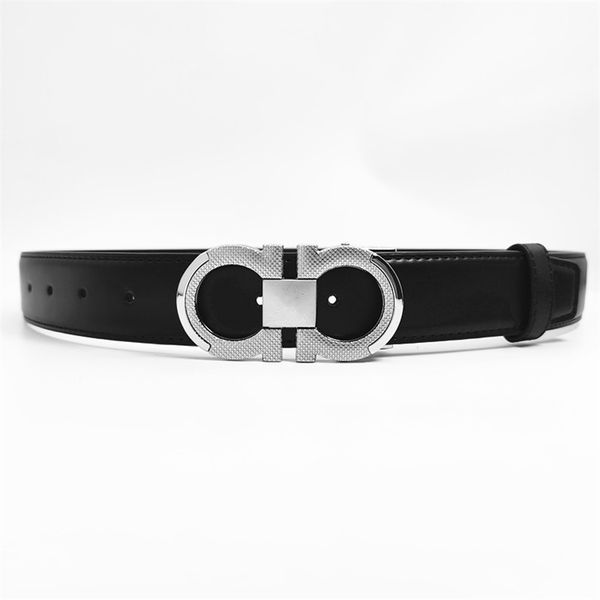 Cinture di design per uomini 3,5 cm Donne di lusso Cintura liscia in pelle liscia Modello di litchee e luminoso Splice a 8 berretto Bianco bianco nero Blue Blue Giallo Cintura Giallo