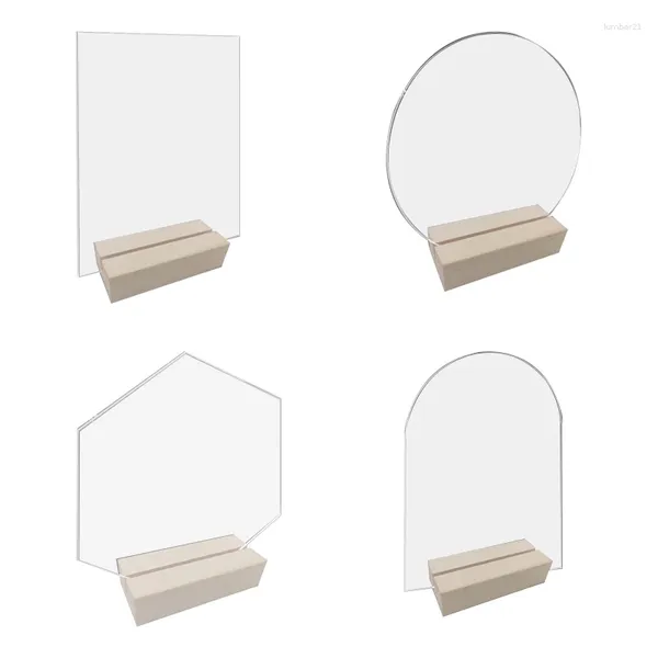 Tasto di segni di forniture per feste ACRYLIC PO Frame POT MENU con doppio display laterale