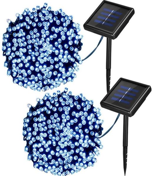 Greenidea Solar String Light Outdoor 46feet 2 Pack 50 Светодиодный питание с водонепроницаемым отделением