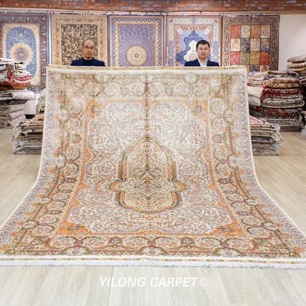 Teppiche 8'x10 'Traditionelle orientalische handverkottete handgewebte Seide (TJ529a)