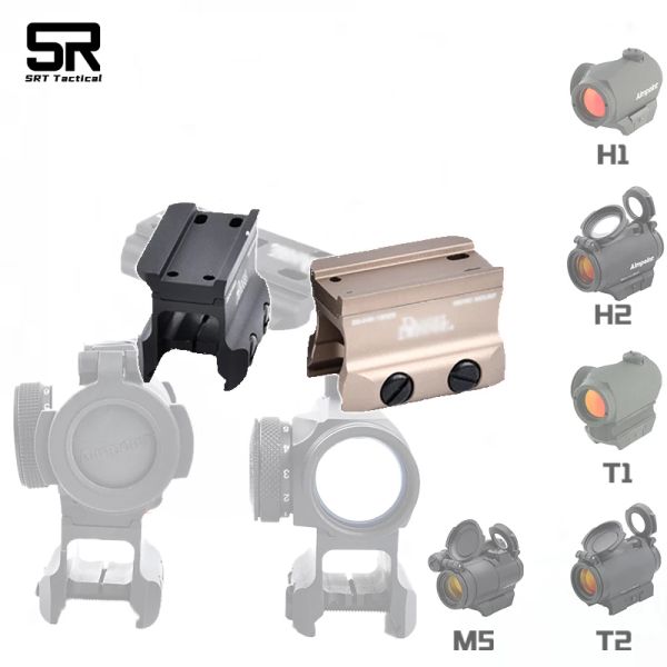 Scopes Unidade DD Montagem de Montagem Base Montagem Metal Montagem H 1 H 2 M 5 Ponto Vermelho Apontando Airsoft Acessórios de Caça para 20mm Rail Guia