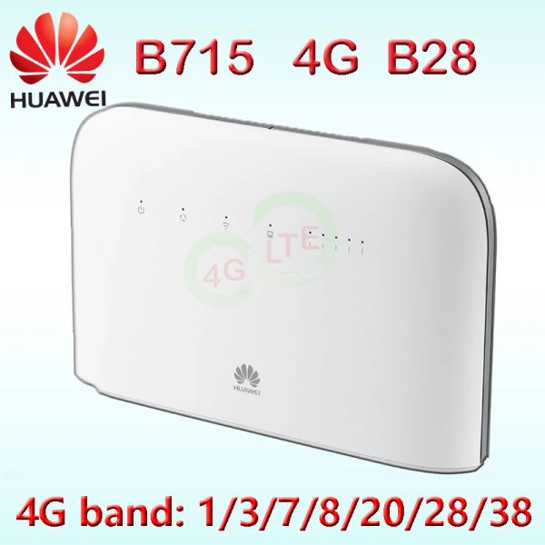 Roteadores desbloqueados Huawei B715 4G 450Mbps B715S23C LTE 4G Hotspot portátil WiFi Router USB Modem 4G WiFi Router Huawei com antena