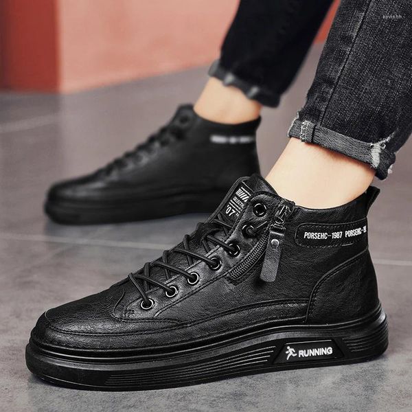 Casual Shoes Cyytl Herren 2024 Sneakers Plattform Sicherheitsleder -Leder -Ladungslaafer Skateboard Designer Luxus Sport Fashion Tennis Work Stiefel