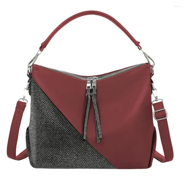 Umhängetaschen 2024 Sommerstil Retro Ladies Handtasche Female Leder Diamond Bag Designer Casual Travel Small Messenger