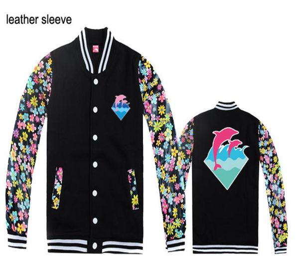 Куртки для падений розовый дельфин флис верхняя одежда в бренде бренд Men039s Куртка для одежды Hiphop Осенняя Amp Winter Apparel3443483