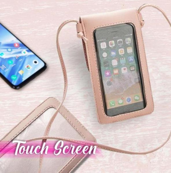 Держатели карт Cross Body Mobile Phone Bag Screcing Ecrem