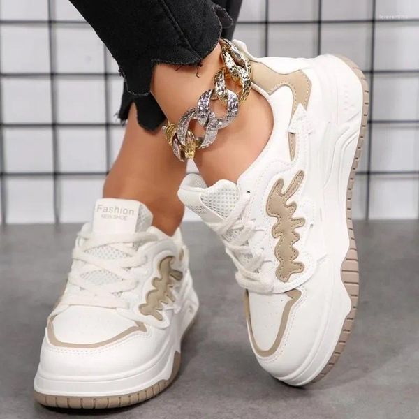 Scarpe casual da donna Sneaker Sneakers Design Star Lace Up Skateboard Flat Outdoor Outdoor comodo corsa sport da tennis jogging