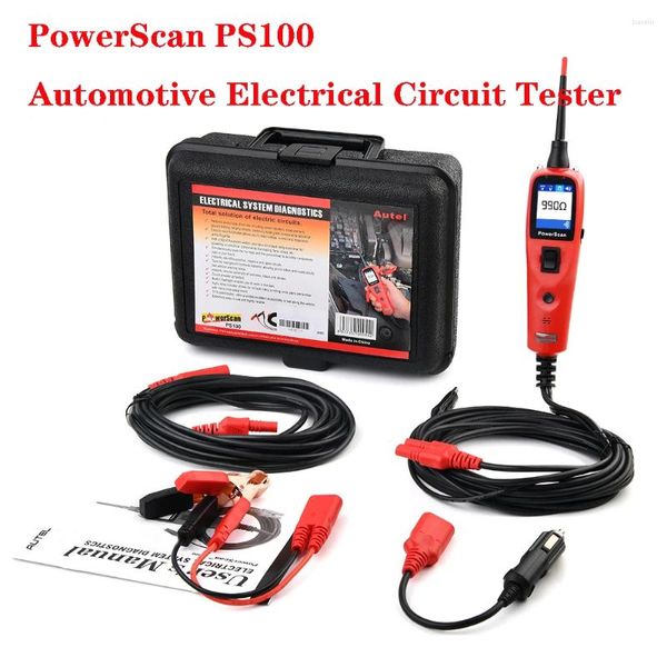 Autel PS100 12V 24V PowerScan Автомобильная электрическая схема Тестер Power Power зонд BMS Диагностический инструмент Короткий открытый искатель