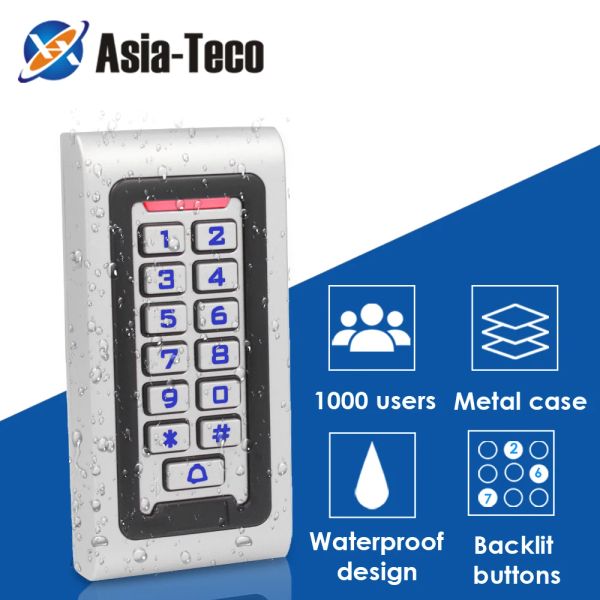 Controllo Backlight impermeabile Accesso Porta RFID Control Reader KeyPad 1000 Utenti Porta della porta 125KHz Apri porta Smart Electric Smart Electric