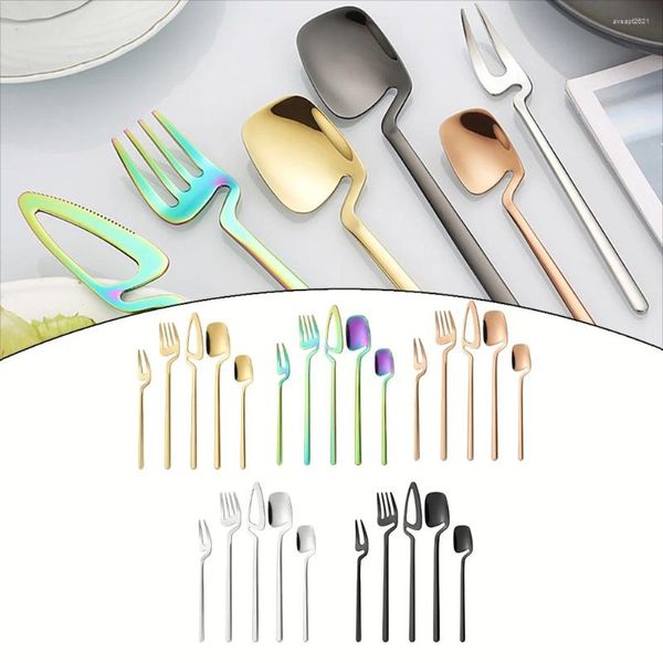 Set di stoviglie 5 pezzi/set kit cucchiaio forchetta posate set in acciaio inossidabile posate per la casa ristorante cucina da cucina