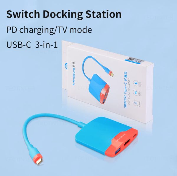 Hubs Switch Dock TV Dock für Nintendo Switch Tragbarer Docking -Sender USB C bis 4K HDMicompatible USB 3.0 Hub für MacBook Pro