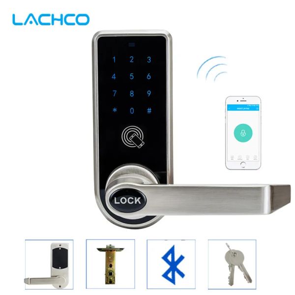 Controle Lachco Bluetooth Smart Phone Lock Electron Lock App Code Keys Mechanical for Hotel Hotel Entrada inteligente L16073AP