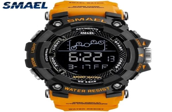 SMAEL MAIL MENINO ORANGE ORANGE Multifuncional à prova d'água Led Led Digital Watch Sport S relógios S relógios Relogio Masculino 2201244466384