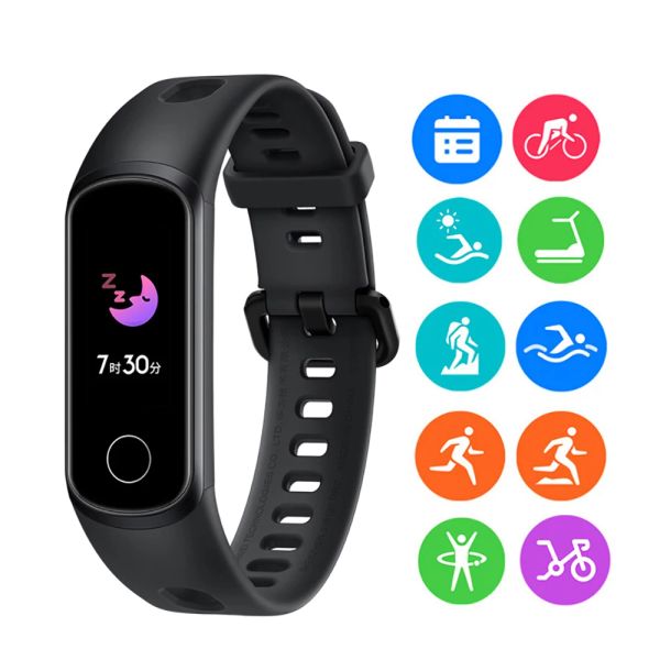 Браслеты Новый Huawei Honor Band 5i Smartband Smorne Monitor Blood Oxygen Smart Broister Водонепроницаемые фитнес -спортивные трекер браслет