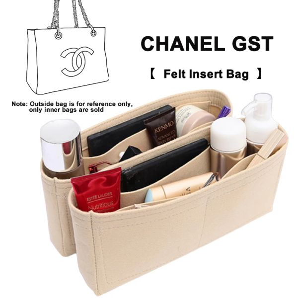 Koffer Evertoner Anpassungen für GST Filzstoff Bag Organizer Make -up Handtasche Organizer Reise Innere Geldbeutel tragbare Kosmetikbeutel