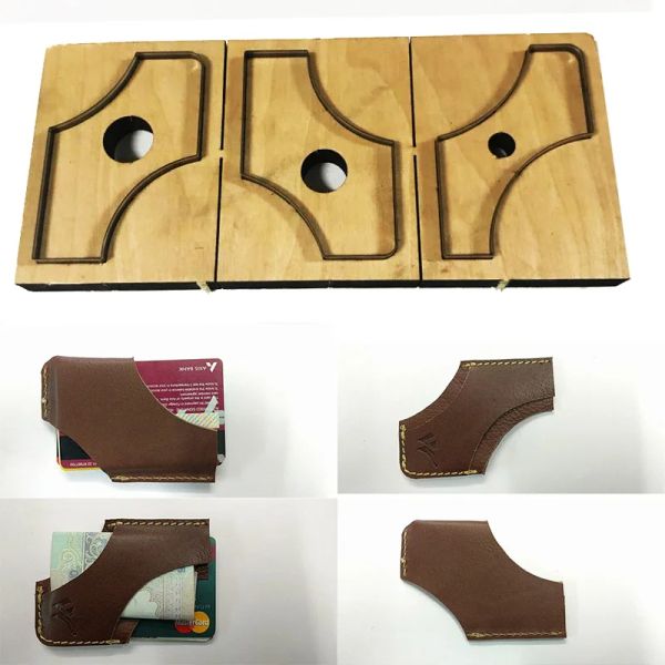 Brieftaschen Japan Stahlklingen Sterbchen Leder Vorlage Kartenbeutel Brieftasche für Punch Handwerkzeug geschnittene Messerform 100x70mmmm