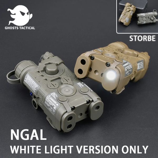 Escopes Tactical Whitelight Version Ngal lanterna de caça ao ar de armas AirSoft Light Contstant/Strobe Somente Whitelight No Laser No Ir Nylon