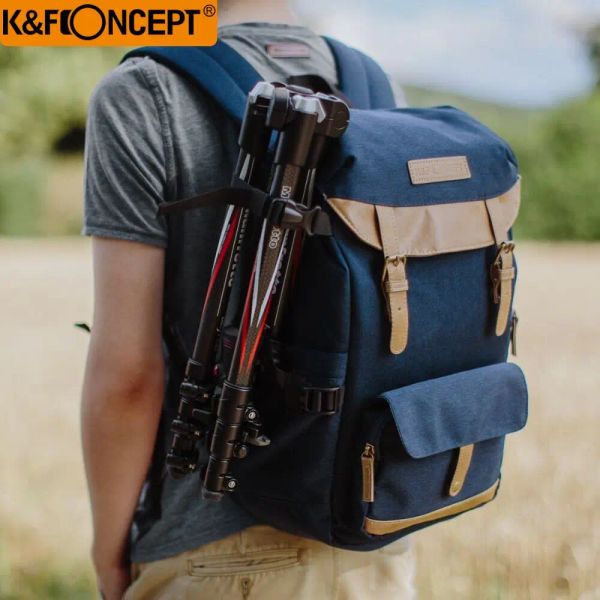 BASS KF Concept Camera Backpack Multifunzionale+grande capacità Tenere 1 fotocamera+Lenti multipli+Flashlight+Piccoli oggetti per la fotocamera