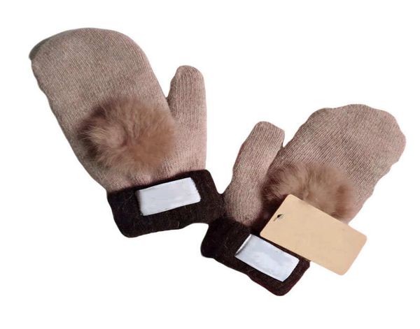 intero inverno New Women039s tela Cashmere Luxury Gloves Autunno Peluga G Phrusher Designer Presentatore Fivefinger Fashion Mittens6775485