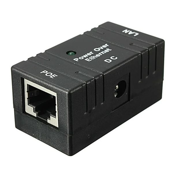 10m/100Mbp Ethernet üzerinden pasif POE gücü RJ-45 Enjektör Ayrıştırıcı Duvar Montajı CCTV IP Kamera Ağı için