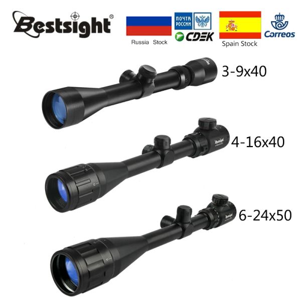 SCOPES BOSTIGULIO 39X40 SCOPE DI HACKE 416X40 SCOPI FUCILI OPTICA 624x50 FUCCHIO TATTICO AIRSOFT GUNS AIPER FACCHE