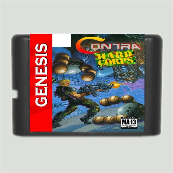 Cards Contra Hard Corps NTSC 16bit MD Game Card para Sega Mega Drive for Genesis