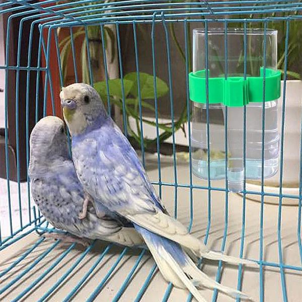 Outros pássaros suprimentos de pássaros garrafa de dispensador de alimentos de grande capacidade segura e não tóxica conveniente para alimentar transparente