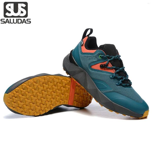 Fitness Shoes Saludas Men Trail Running Ponted Grip Longa Conforto e Desempenho Versátil Tênis Esportes de Jogagem ao ar livre Sapato esportivo