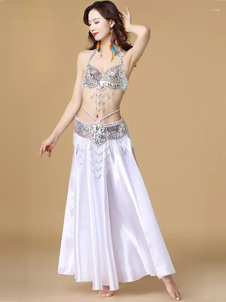 Bühnenbekleidung Belly Dance Kostüm Frauen Kleid Performance BH Set Summer Übung Kleidung