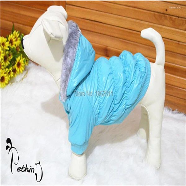 Abbigliamento per cani Abbigliamento invernale per cagnolini venduti giacca morbida vestiti per animali domestici blu rosa blu xs-xl