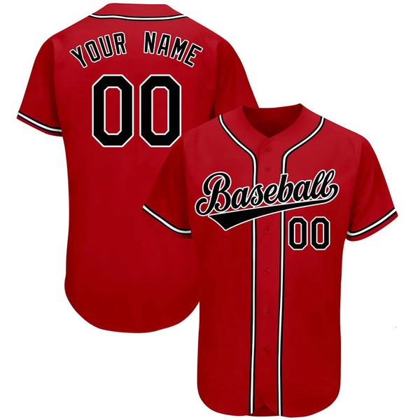 Baseball Trikot anpassbarer Teamhemd Drucken persönlicher Name Nummer Stripe Hip Hop Sportswear Baseball T-Shirt Männer/Frauen/Kinder 240412