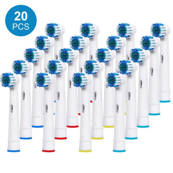 Cabeças 20pcs escova de reposição Cabeças para o tipo de rotação oral B Heads de substituição de escova de dentes elétrica/ Propri