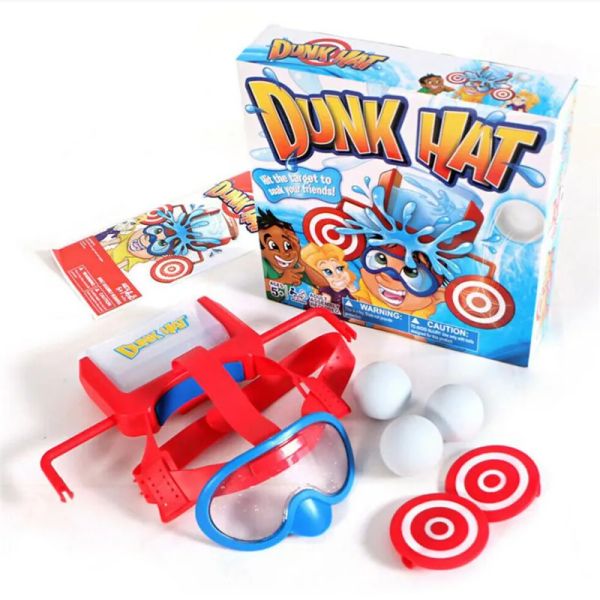 Jogos Dunk Hat Family Family Interactive Fast Ritd Board Game Head Water Roleta Funny Prank Kid Challenge Na caixa 220329