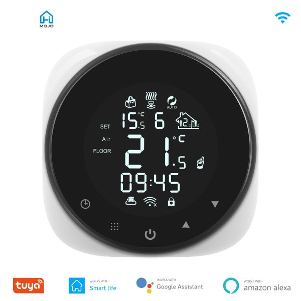 Controle o termostato inteligente Wi -Fi WiFi para água/mira elétrica a água da caldeira a gás temperatura do controlador remoto suporte Alexa Google Home