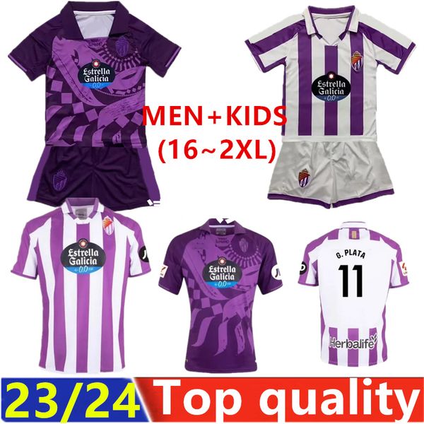 23 24 Gerçek Valladolid Futbol Forması Amallah Club SAD 2023 2024 Camisetas de Futbol Kiti Çocuk Ekipmanları G. Plata Futbol Gömlekleri Monchu Man Kitleri 1501