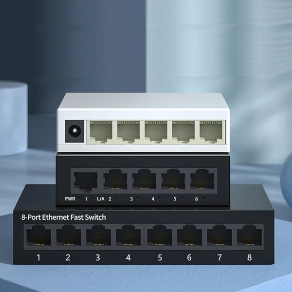 Управление 5/8port Gigabit Switch Ethernet Smart Switcher Высокая производительность 100/1000 Мбит/с сетевого переключателя Ethernet RJ45 Инжектор Интернет -инжектор